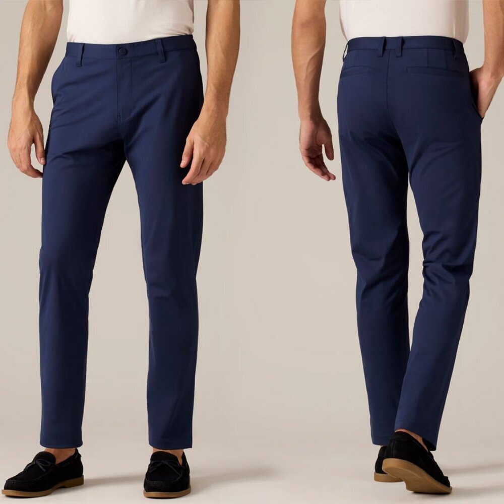 Rhone Men's Classic Navy Commuter Pant - Size 42 x 30